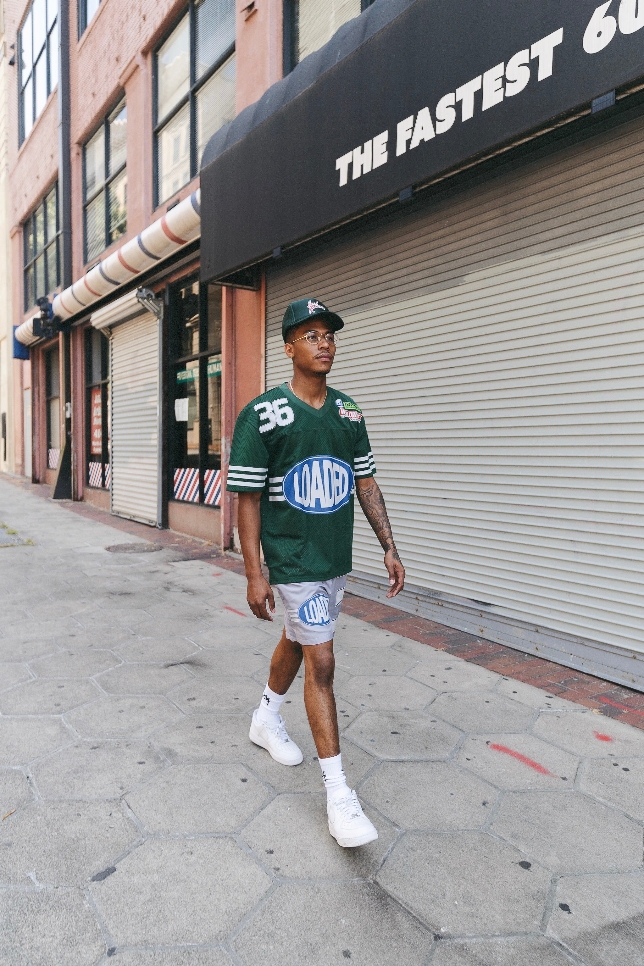 Racing Club tee on the street